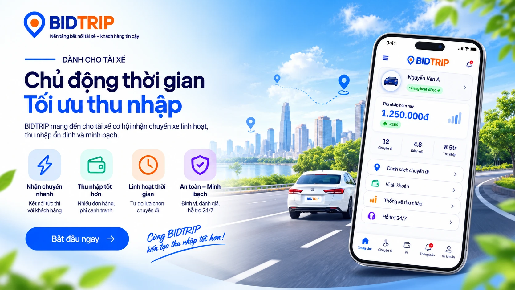 BIDTRIP Tài xế
