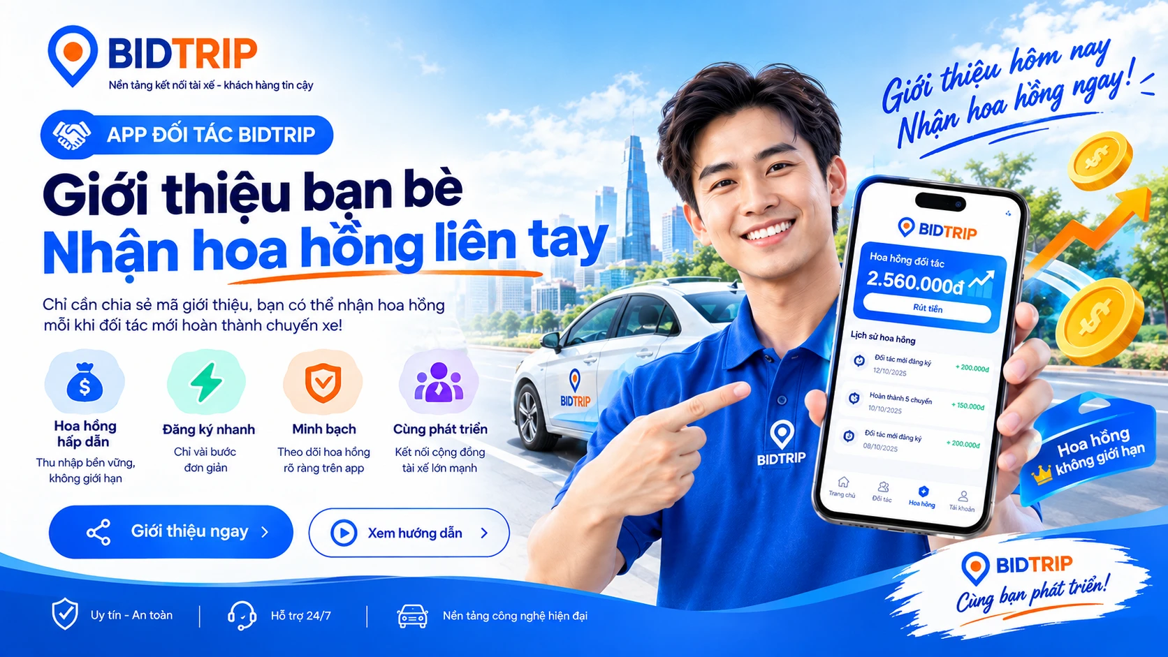 Banner BIDTRIP Đối tác